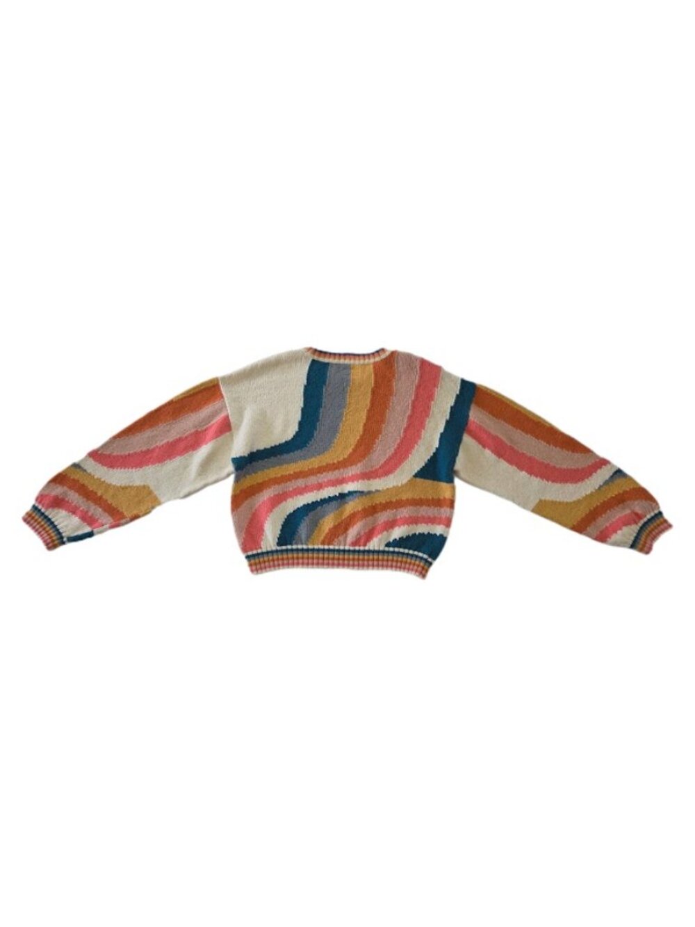 Mother The Itsy Crop Jumper Sweater Cotton Hypnotize Me Multicolor L - Picture 8 of 14